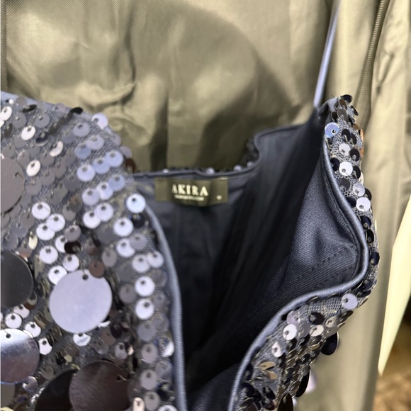 Elegant Strapless Sequin Dress in Blue - Picture 13 of 13